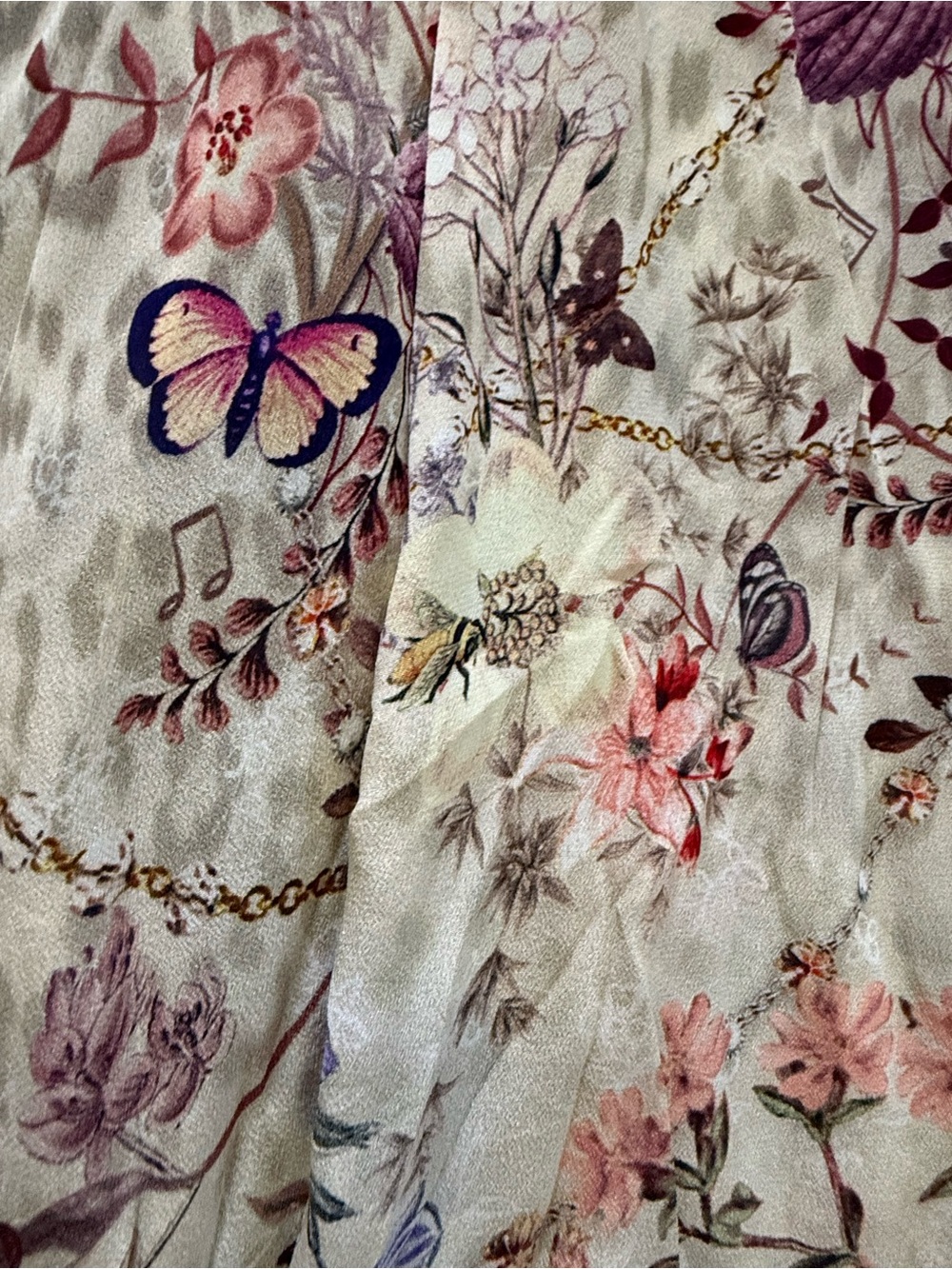 Camilla Silk Wrap Maxi‎ Dress Floral Butterfly Leopard Scarf Sash Embellished S - Picture 6 of 15